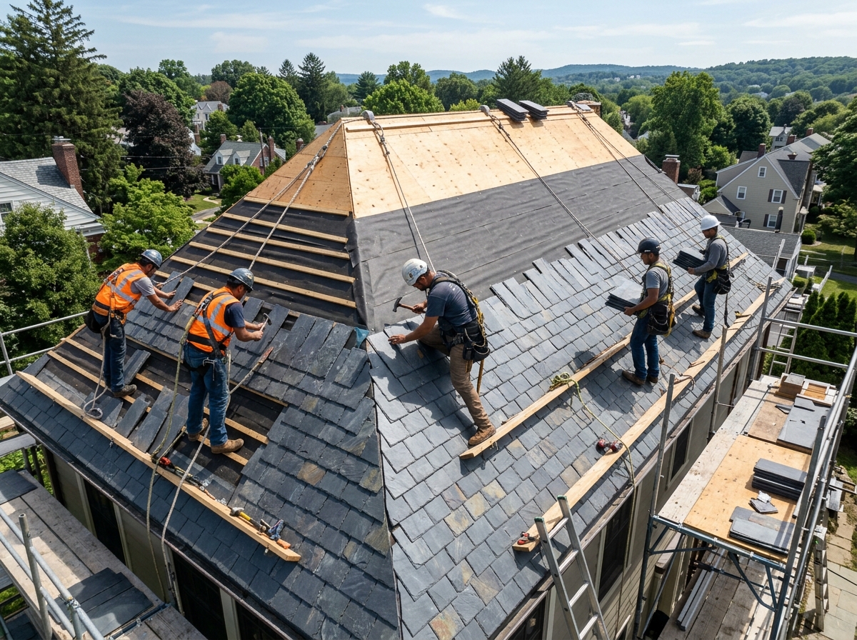 Standing seam metal roof installation in Miami