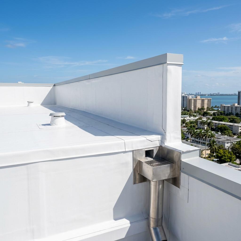flat roof drainage