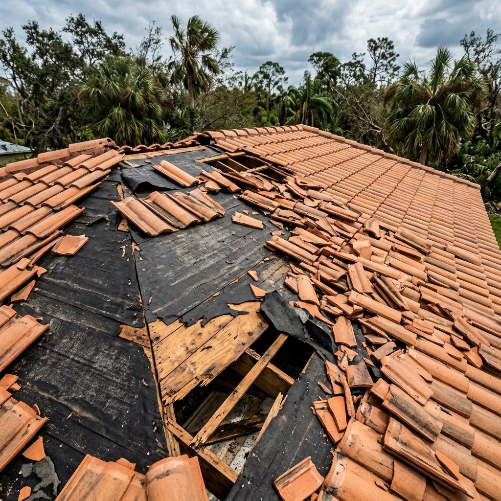 hurricane roof damage