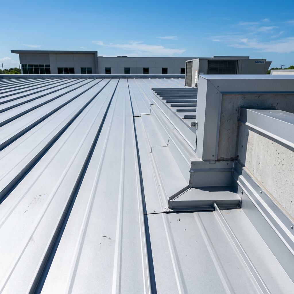 metal roof detailing