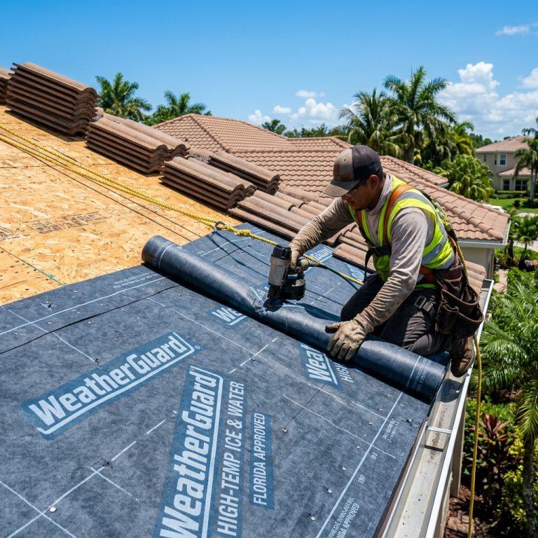 Tile Roof Repair Miami 1 underlayment_installation